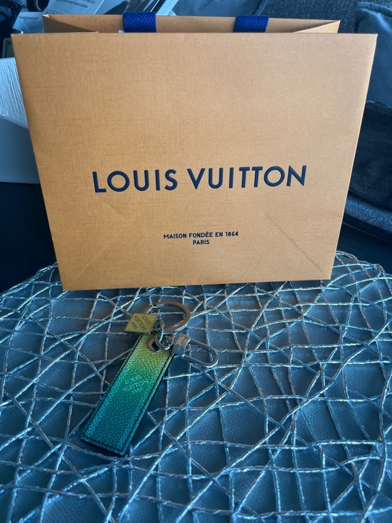 Louis Vuitton Other - Louis Vuitton Damier Gradient Green and Yellow Keychain / Bag Charm / Key Ring